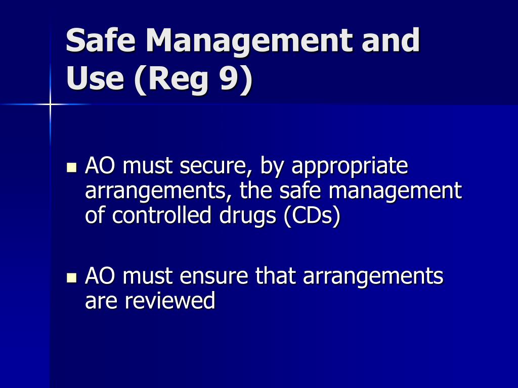 PPT The Controlled Drugs (Supervision of Management and Use