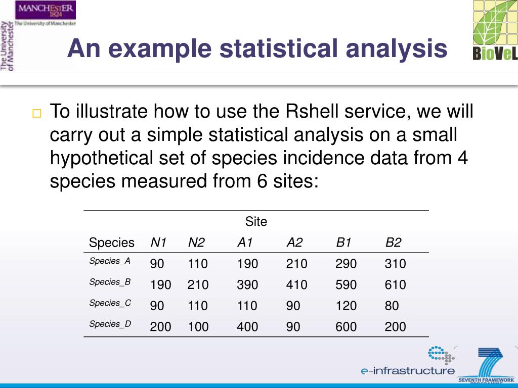 research statistical analysis example