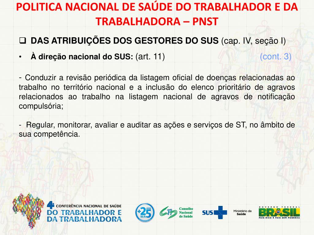 COLABORA CGSAT: SAÚDE DO TRABALHADOR NO SUS