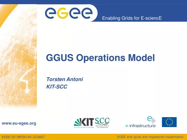 ggus operations model n.