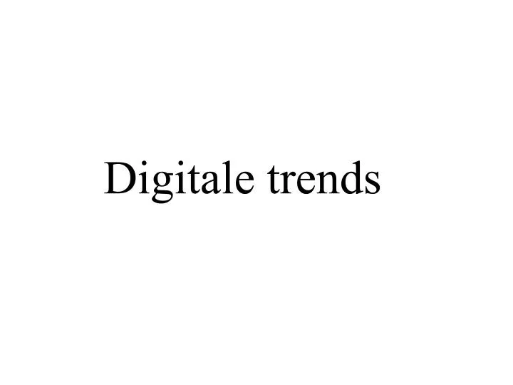 PPT Digitale trends PowerPoint Presentation, free download ID4766985