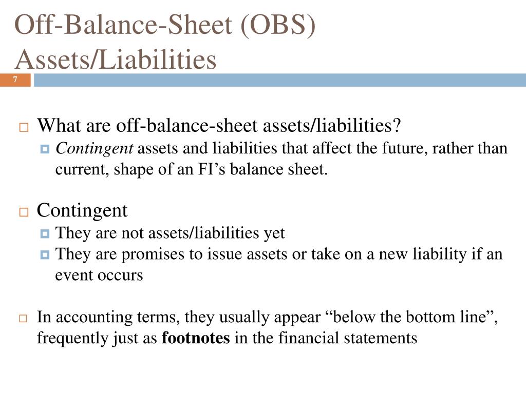 PPT - Off-Balance-Sheet Banking PowerPoint Presentation, free download -  ID:4767402