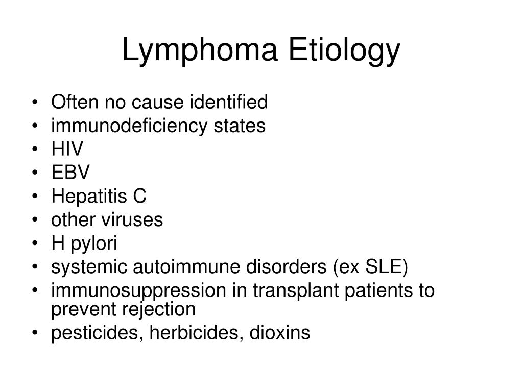 presentation of lymphomas