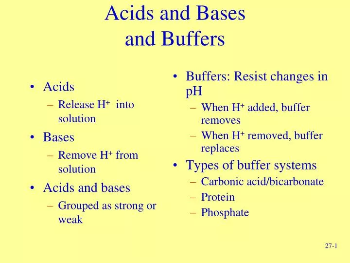 PPT - Acids and Bases and Buffers PowerPoint Presentation, free download -  ID:4769309