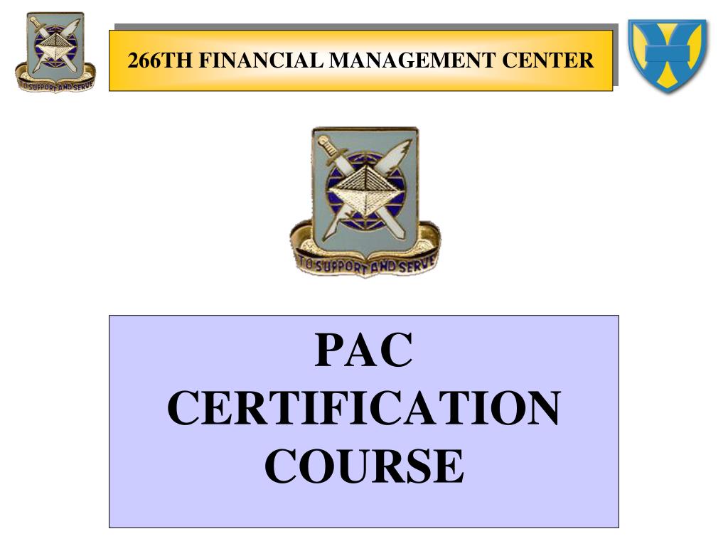 PPT PAC CERTIFICATION COURSE PowerPoint Presentation, free download