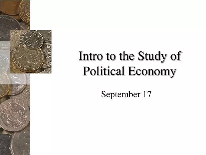 intro to the study of political economy n.