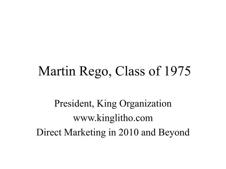 martin rego class of 1975 n.