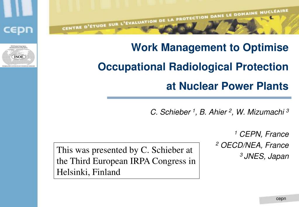 Nuclear Energy Agency (NEA) - Radiological protection