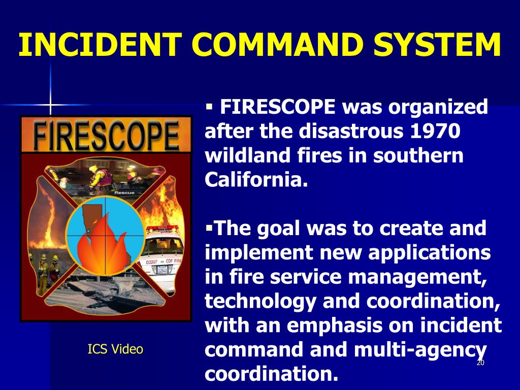 history of the incident command system