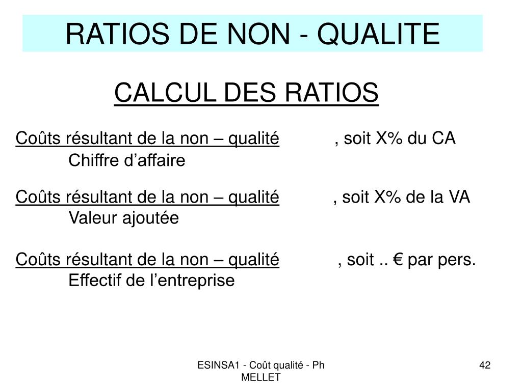 PPT - LE COUT DE LA QUALITE PowerPoint Presentation, free download -  ID:4773896