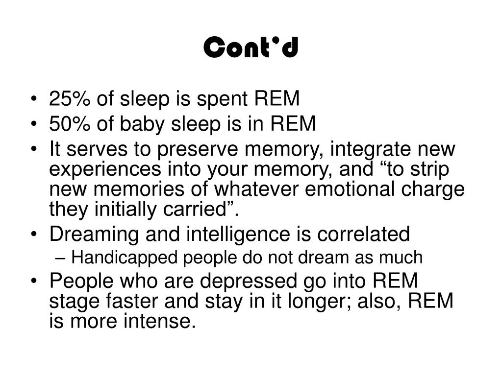 PPT Rapid Eye Movement (REM) Sleep PowerPoint Presentation, free
