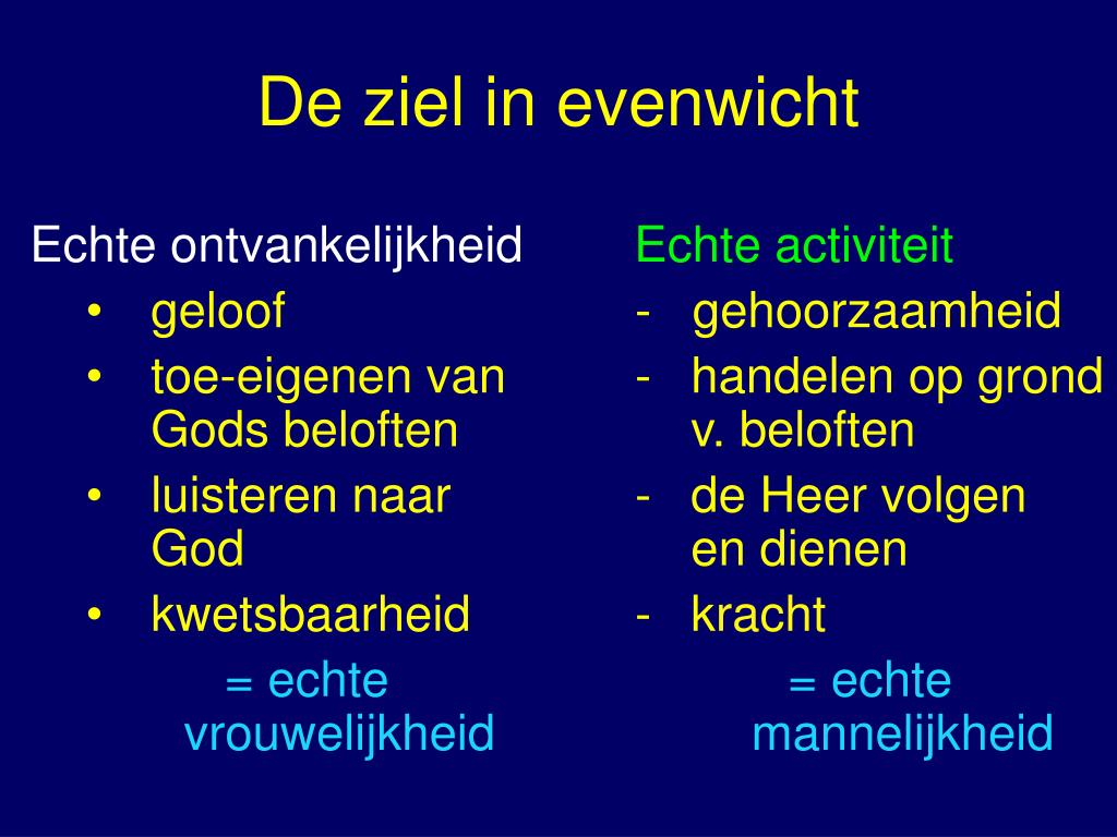 PPT - WAT WE GAAN DOEN: Werking en groei van de ziel… vooral: Wat is de