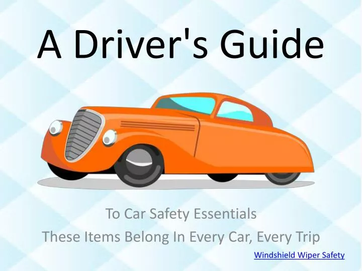 a driver s guide n.