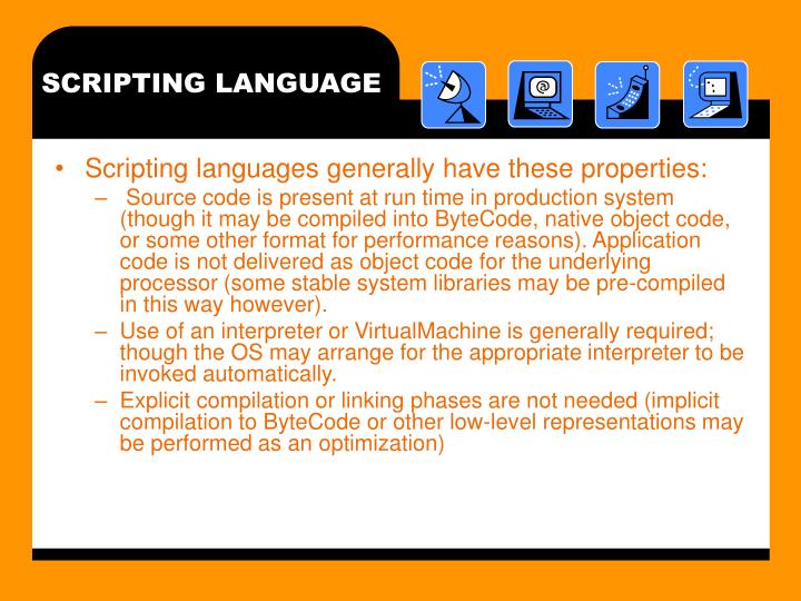 PPT - SCRIPTING LANGUAGE PowerPoint Presentation - ID:4775327