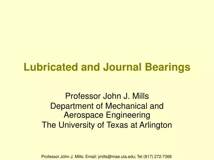 lubricated and journal bearings n.