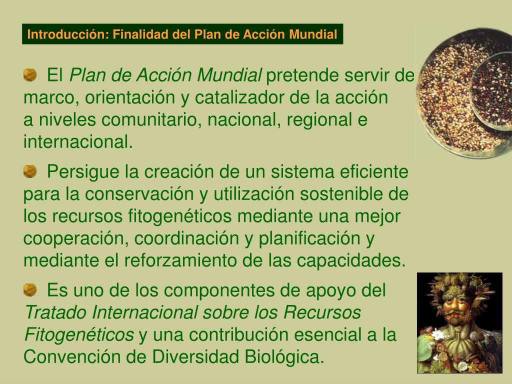 PPT - El Plan de Acción Mundial para la Conservación y la Utilización ...