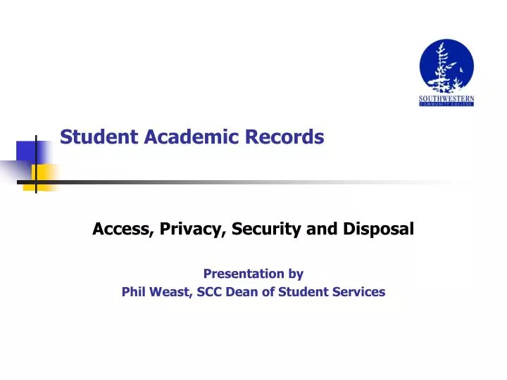 student academic records n.
