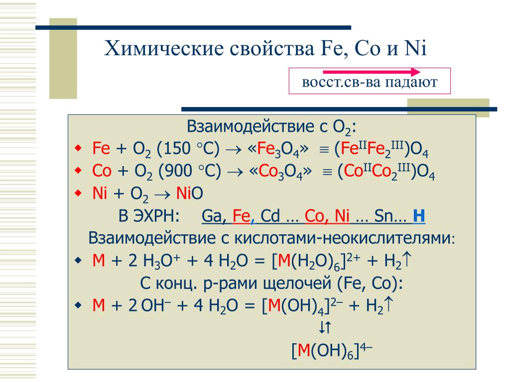 Свойства элементов fe. Химические свойства Fe. Взаимодействие с кислотами неокислителями. Co2 3 химических свойства. Fe свойства.