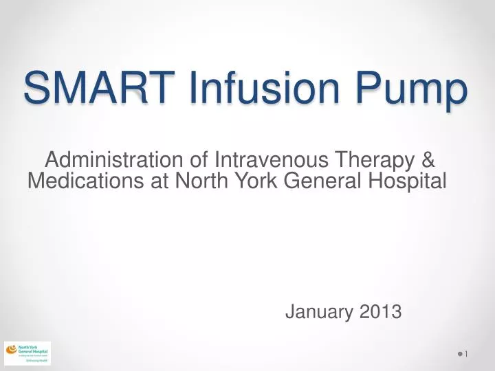 smart infusion pump n.