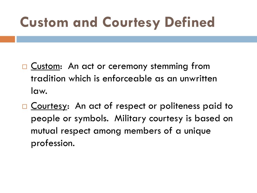 Ppt Customs And Courtesies Powerpoint Presentation Free Download