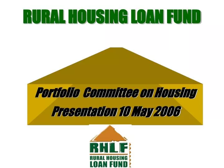 rural housing loan fund n.