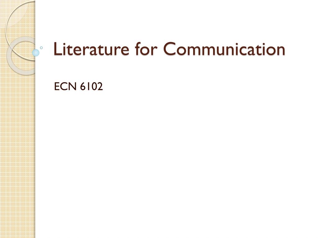 literature review on communication skills