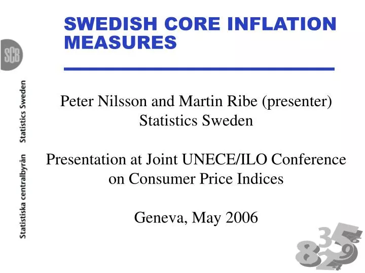 PPT - SWEDISH CORE INFLATION MEASURES PowerPoint Presentation, free ...