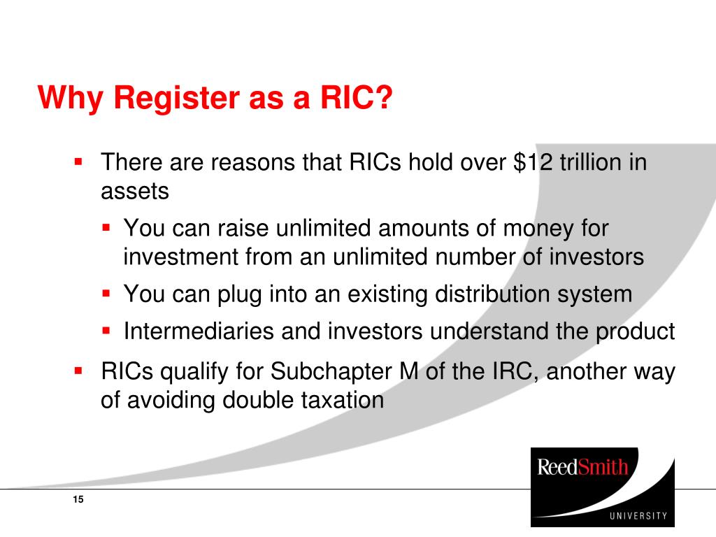 PPT Why You Don’t Want to Be a Registered Investment Company