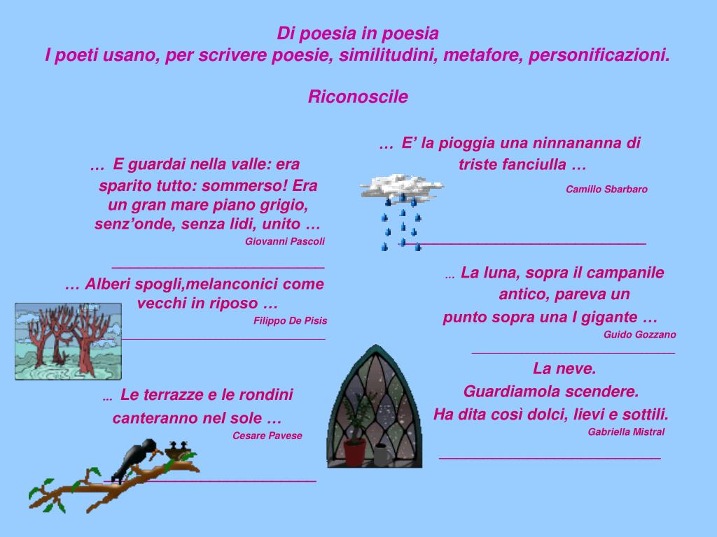 Ppt Ed E Subito Poesia Powerpoint Presentation Free Download Id