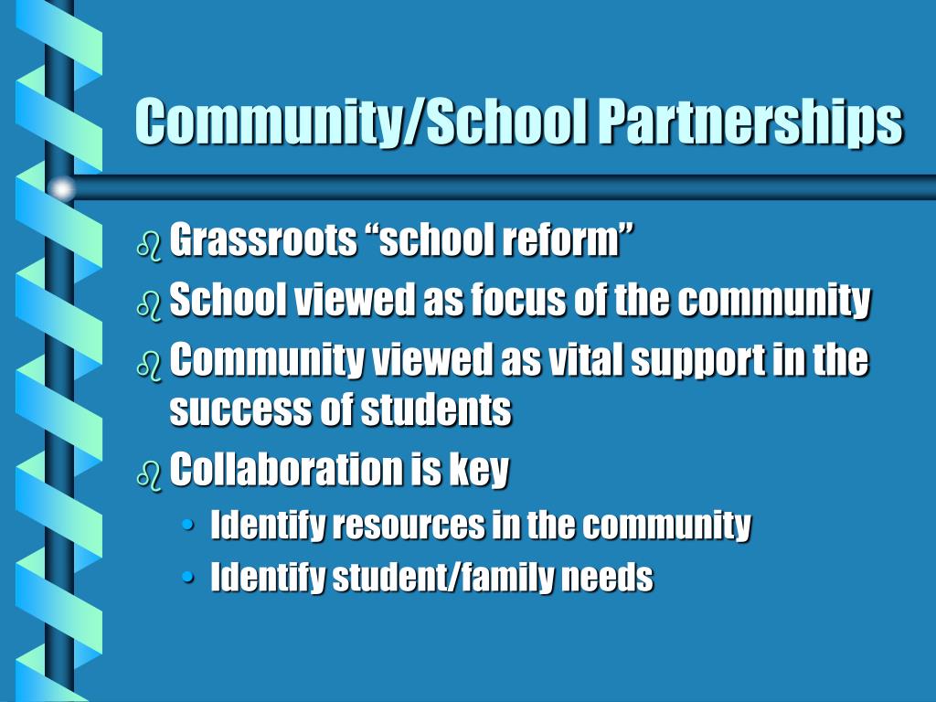 PPT Community/School Partnerships PowerPoint Presentation, free