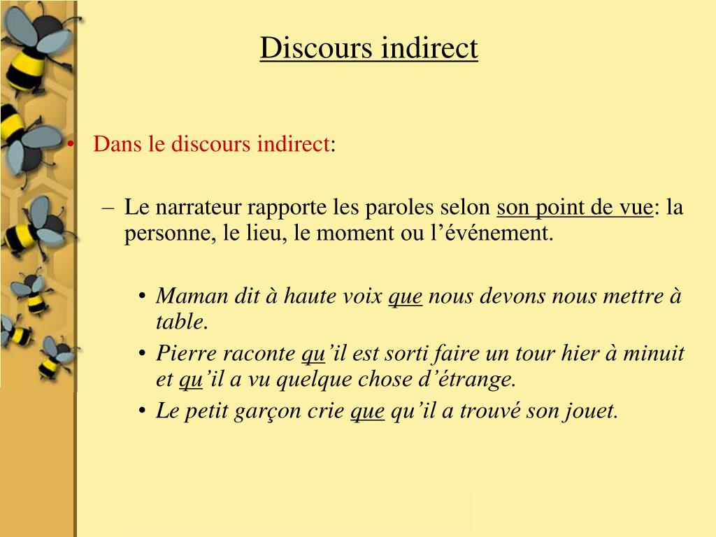PPT  Français 56 Les discours rapportés PowerPoint Presentation, free