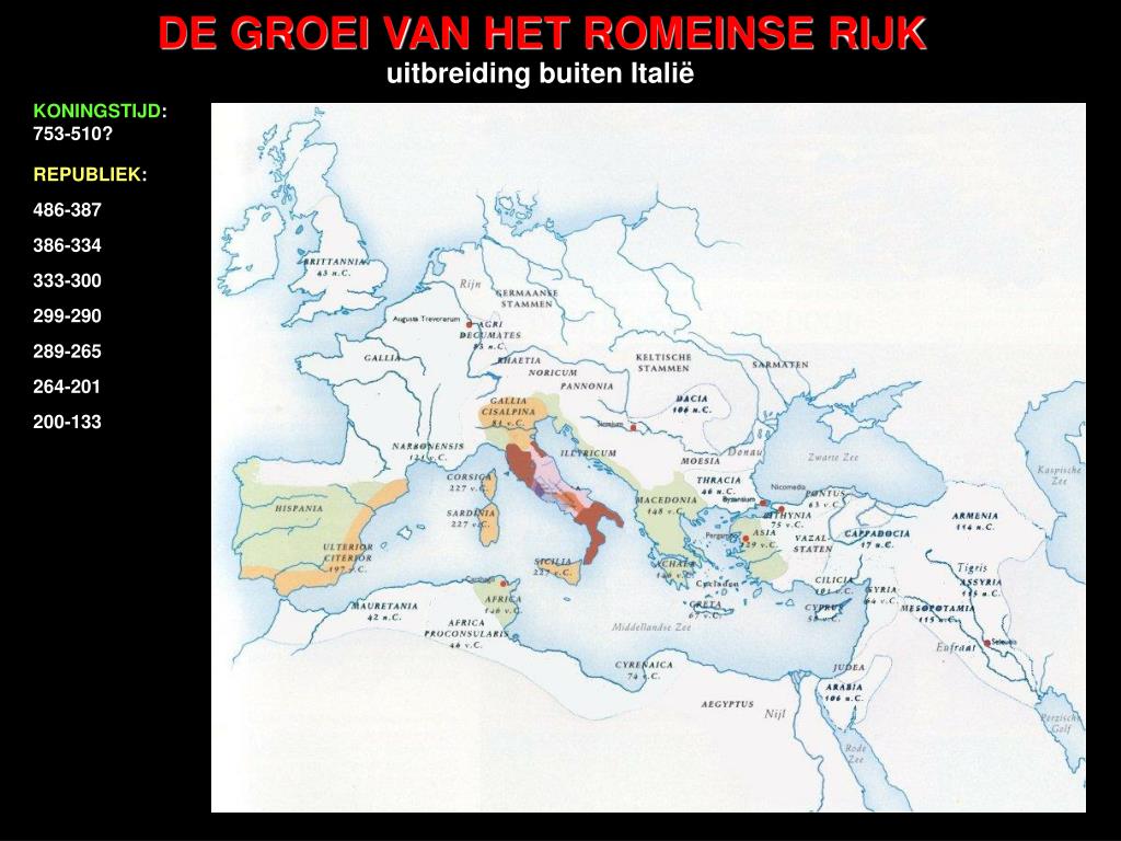 PPT - DE GROEI VAN HET ROMEINSE RIJK PowerPoint Presentation, free ...