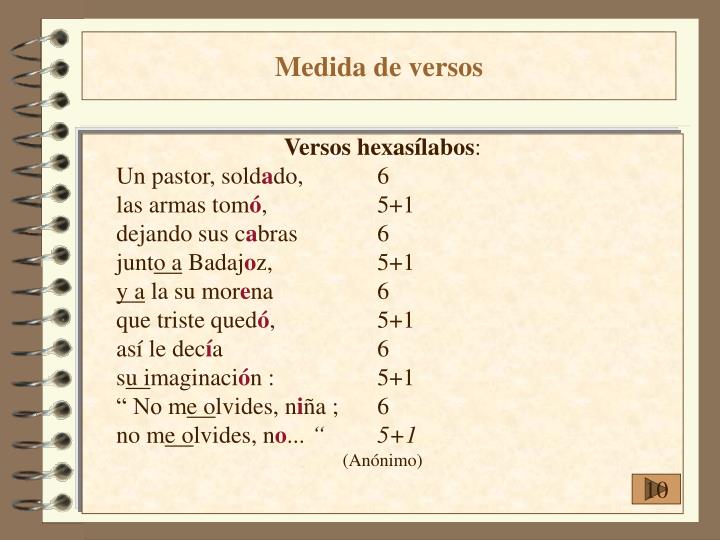 PPT - ¿Cómo se hace la métrica de un poema? PowerPoint Presentation ...