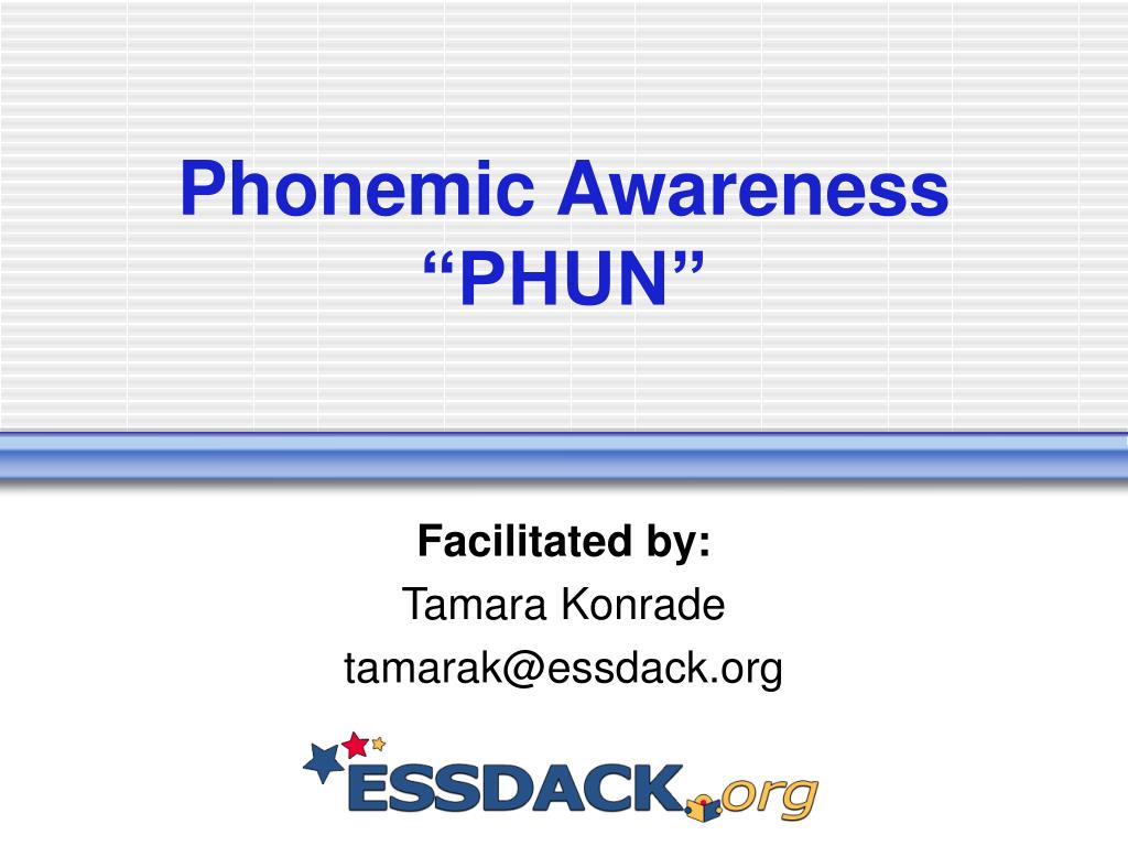 PPT - Phonemic Awareness “PHUN” PowerPoint Presentation, Free Download ...