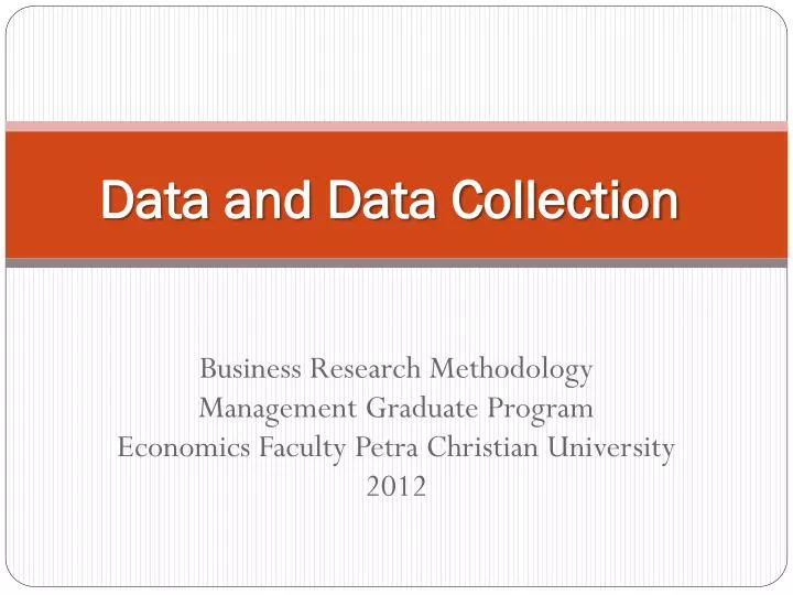 PPT - Data and Data Collection PowerPoint Presentation, free download ...