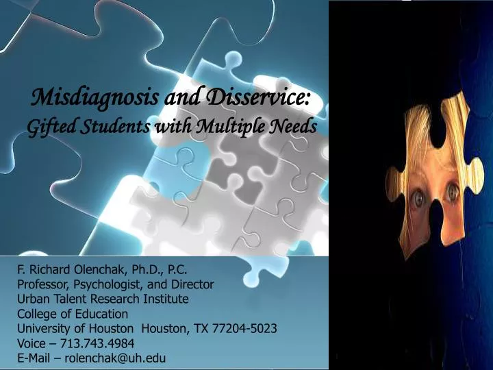 Gifted Ld Misdiagnosed And Misunderstood >> Ppt Misdiagnosis And Disservice Gifted Students With Gifted Ld Misdiagnosed And Misunderstood >> Ppt Misdiagnosis And Disservice Gifted Students With