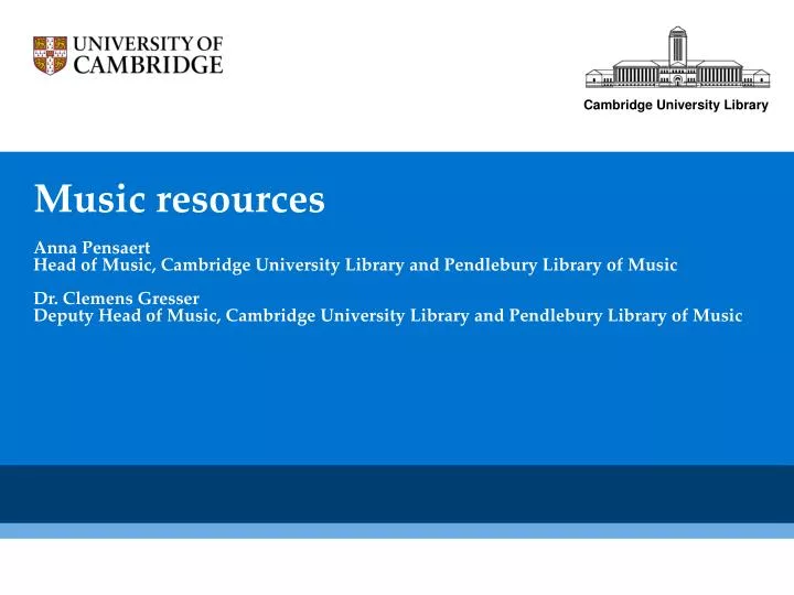 PPT - Music resources PowerPoint Presentation, free download - ID:4783358