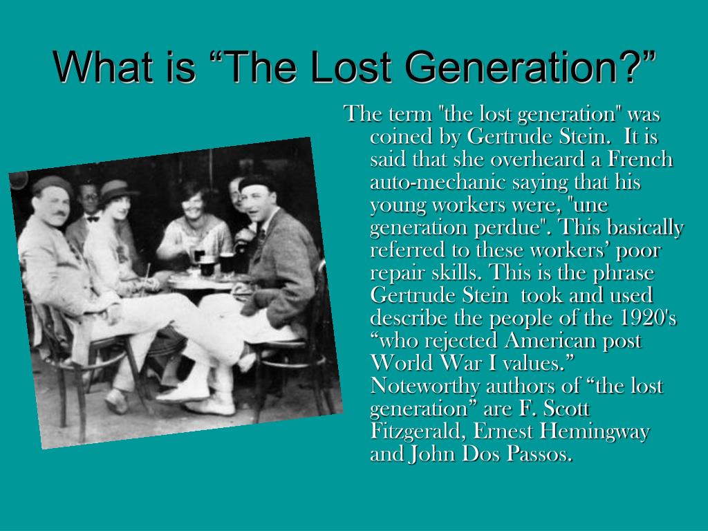 a&e biography the lost generation