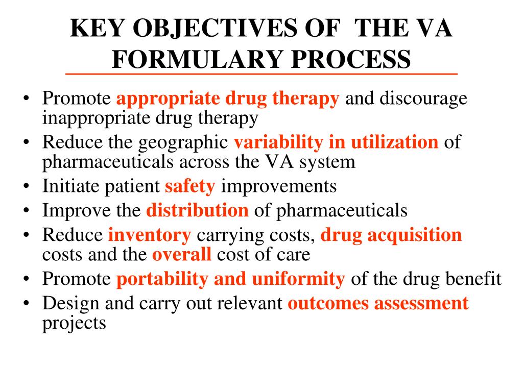 PPT Formulary Management in the Department of Veterans Affairs pbm.va