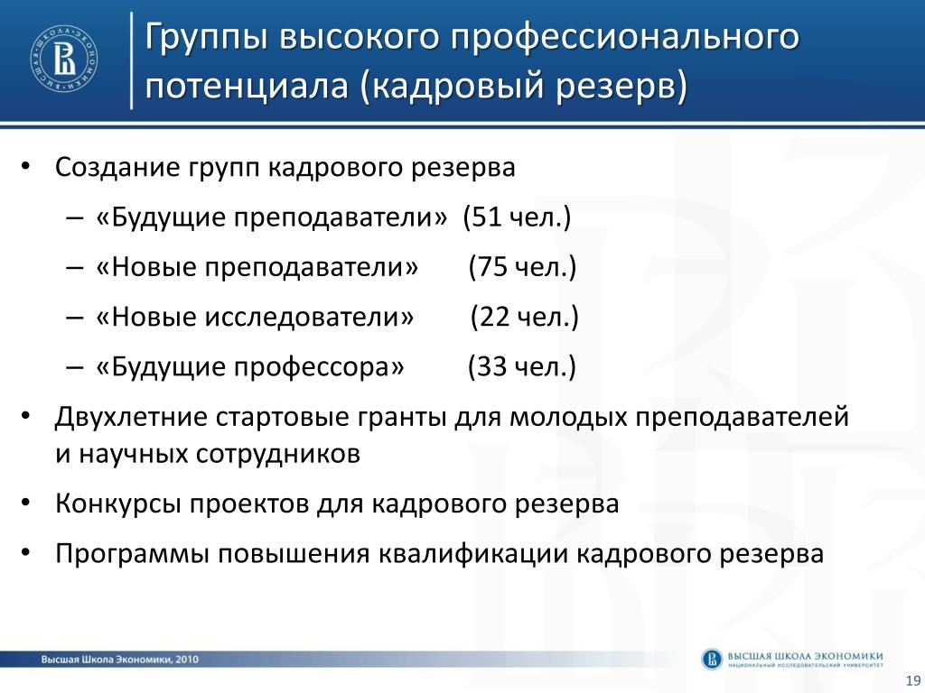 Профессиональный потенциал. Оценка рисков кадрового резерва 