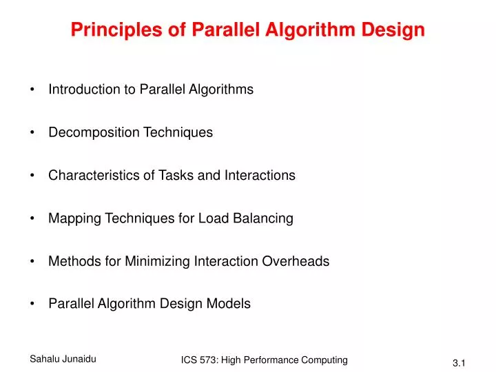 PPT - Principles of Parallel Algorithm Design PowerPoint Presentation ...