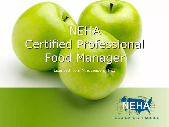 neha certified professional food manager n.