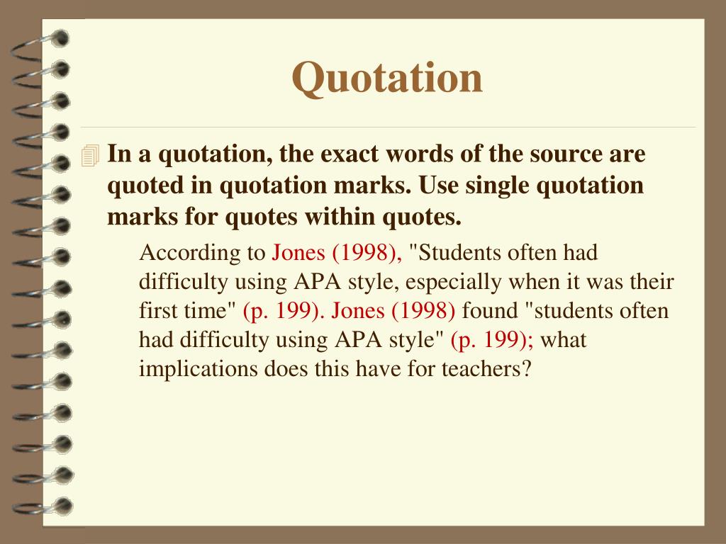 what is quotation research