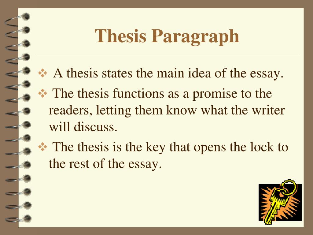 research paper thesis paragraph