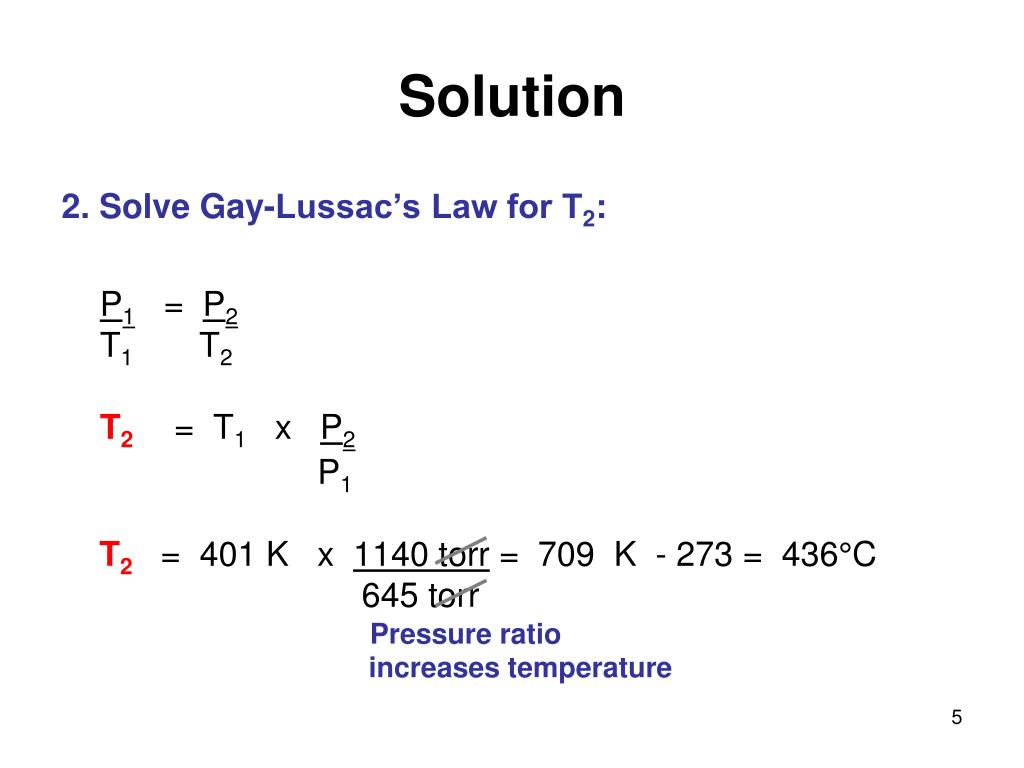 PPT - Gay-Lussac's Law: P and T PowerPoint Presentation - ID:4788531