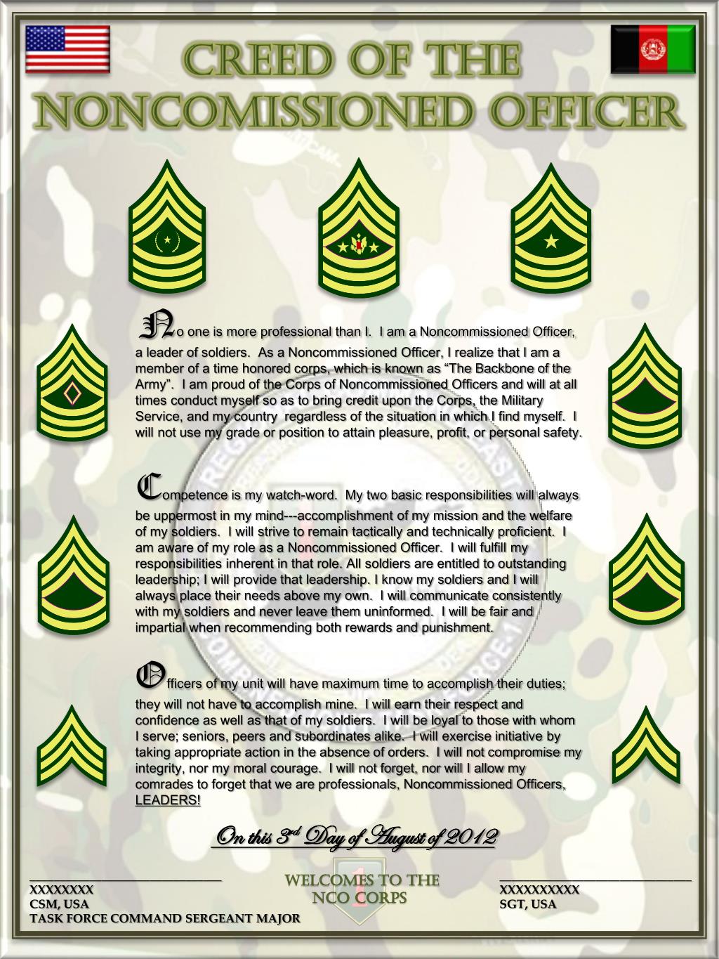 PPT CREED OF THE OFFICER PowerPoint Presentation, free download ID4788569
