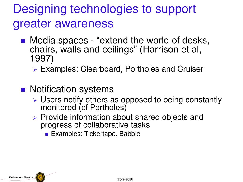 PPT - College 5: Designing and Evaluating Groupware PowerPoint ...