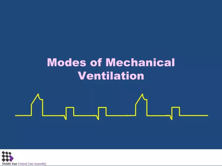 Ppt Operating Modes Of Mechanical Ventilation Powerpoint PPT Modes