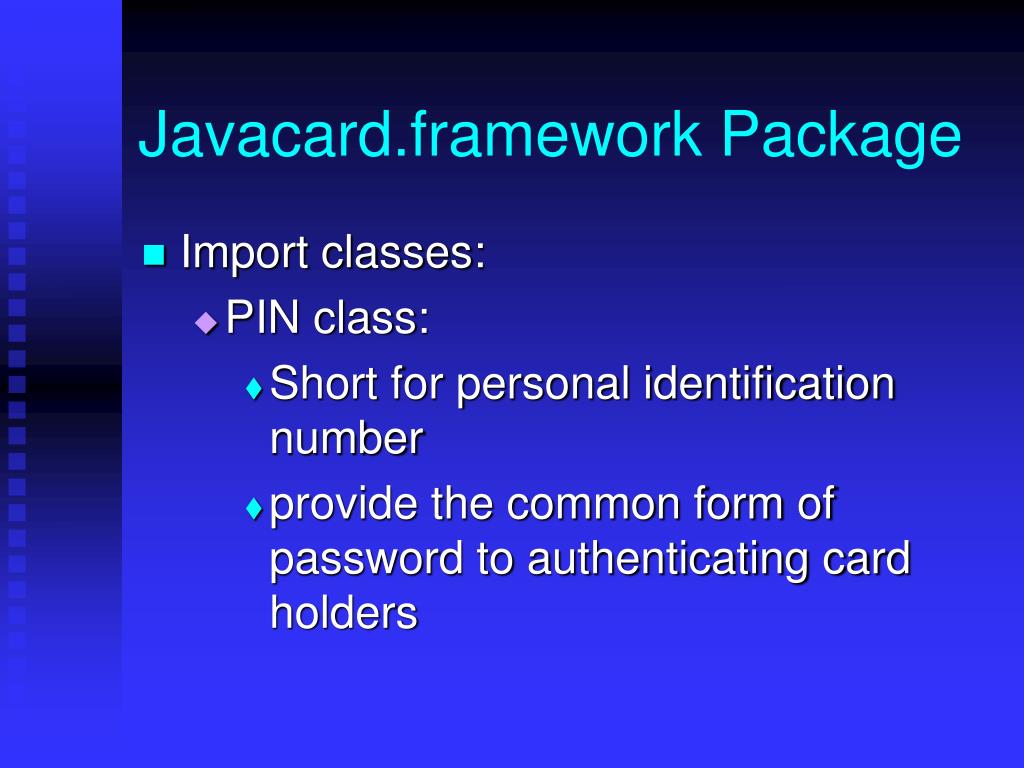 PPT - Java Card Technology Ch03: Overview PowerPoint Presentation, free  download - ID:4789483