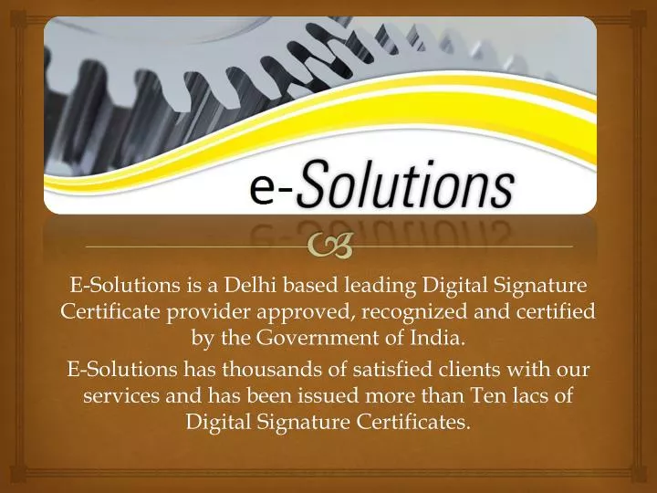 PPT Digital Signature Certificate Provider PowerPoint Presentation 